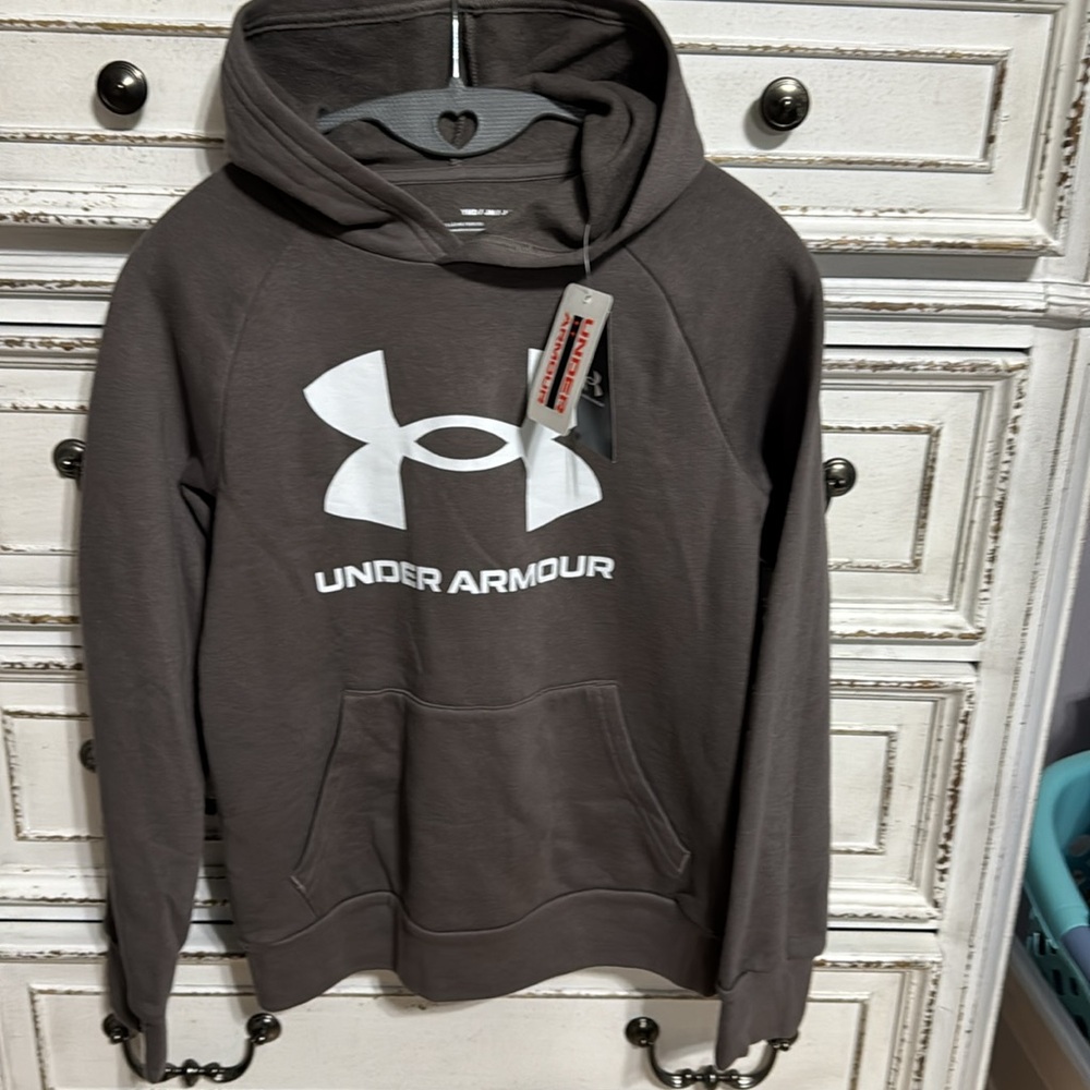 Under Armour Hoodie Gray Youth Medium